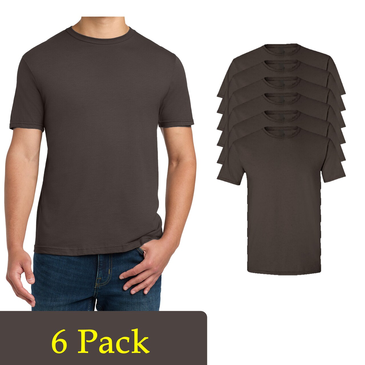 Gildan Unisex Softstyle T-Shirt for Cricut, Dark Chocolate Screen Printing Tee & Craft Projects